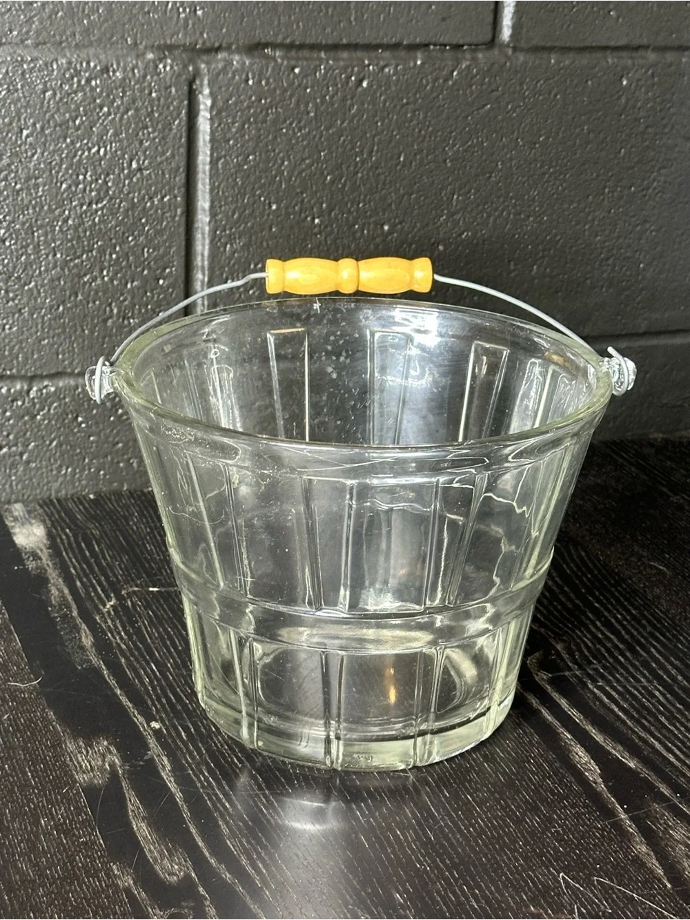 Vintage Anchor Hocking Glass Ice Bucket - Picture 4 of 9